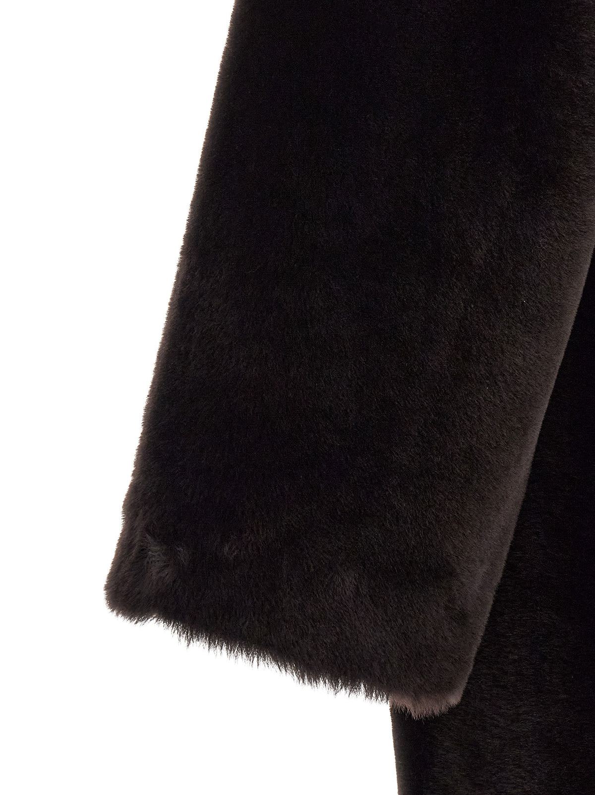 Manteau en fourrure d'agneau marron BLANCHA
