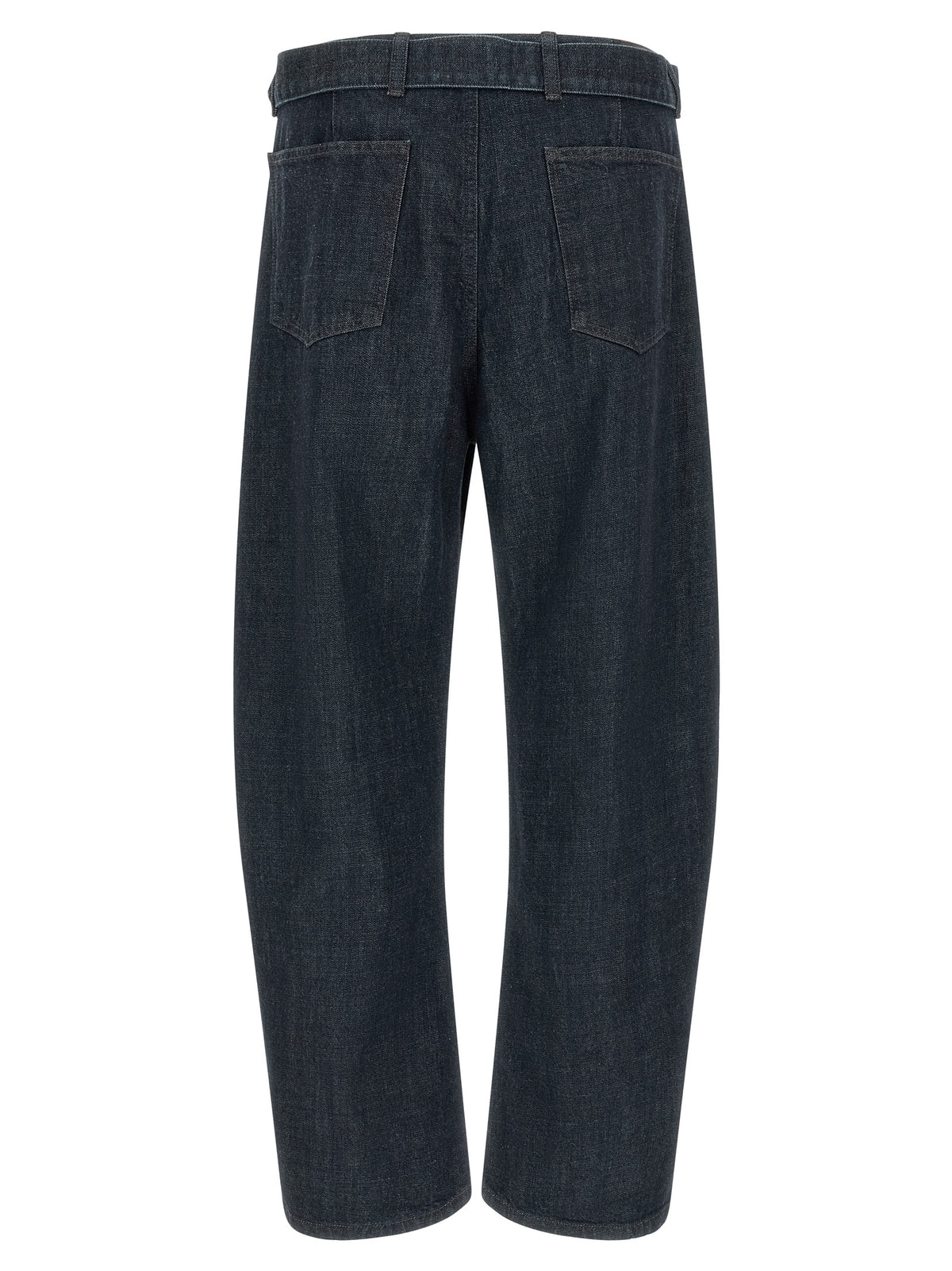 Lemaire Jean fuselé en coton bleu