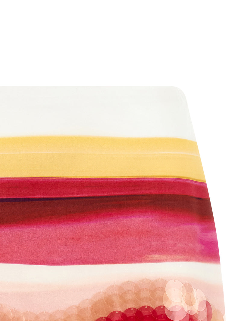 Jupe longue Fendi en coton multicolore