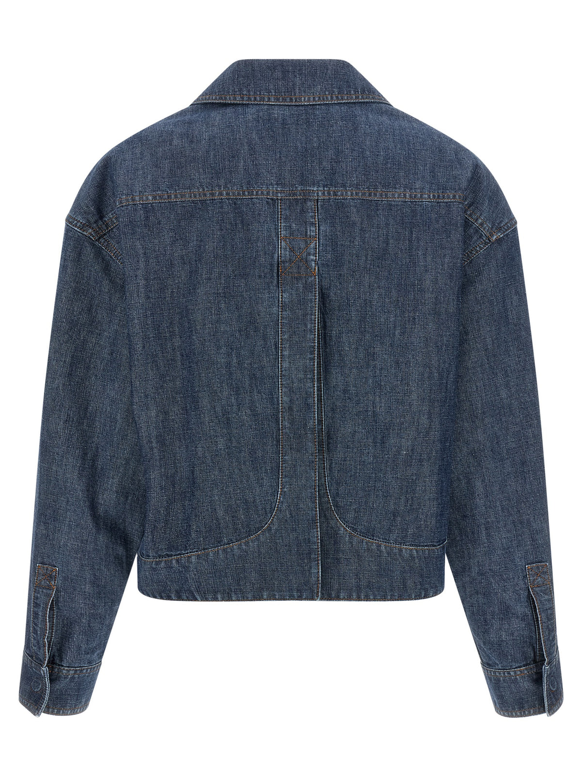Veste en jean bleu en coton Fendi