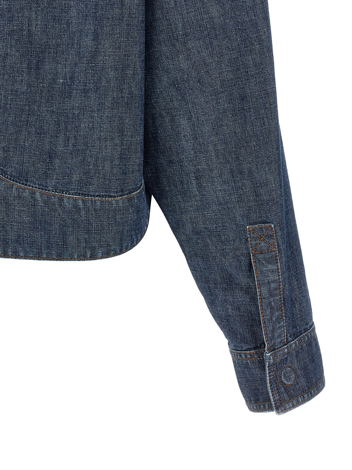 Veste en jean bleu en coton Fendi