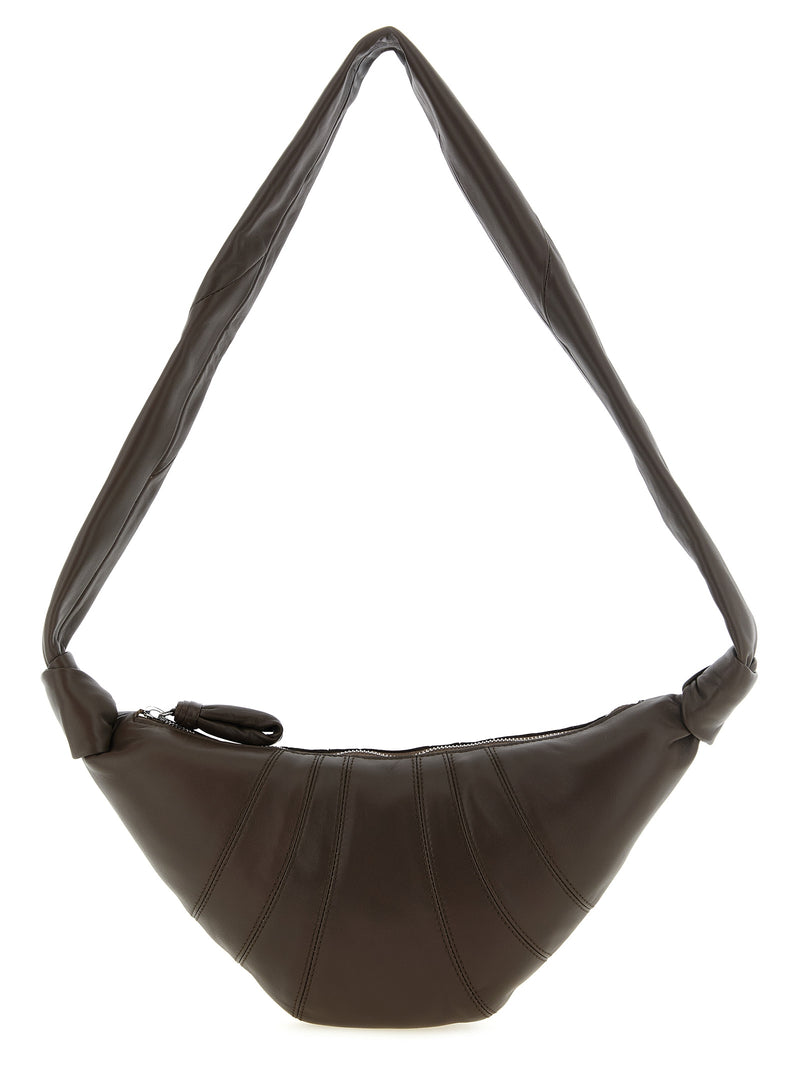 Sac bandoulière Lemaire en cuir d'agneau marron