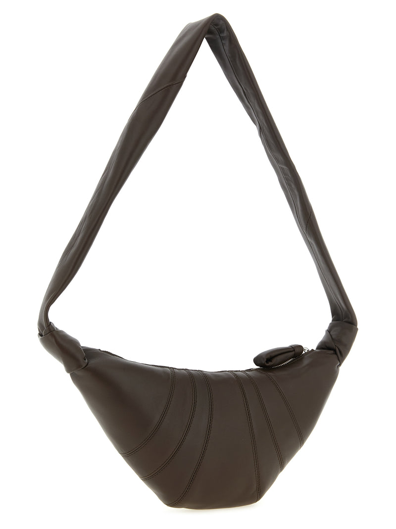 Sac bandoulière Lemaire en cuir d'agneau marron