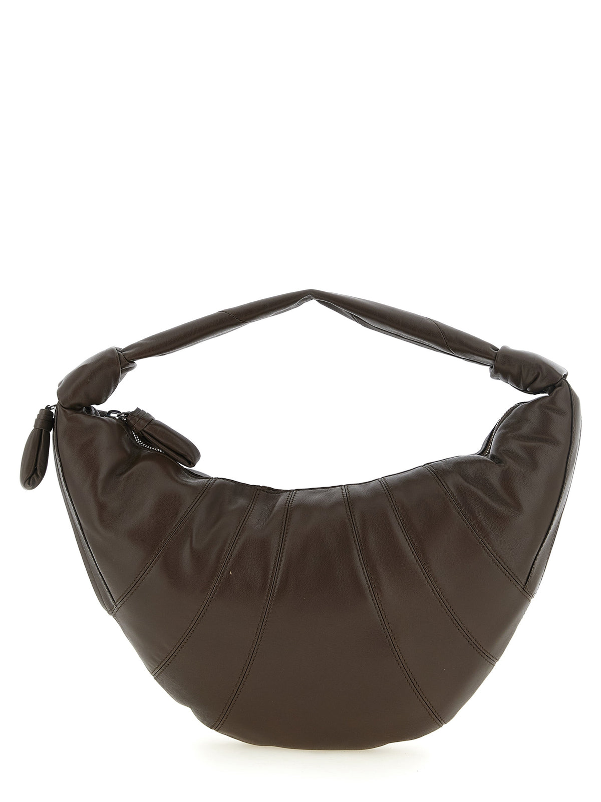 Sac bandoulière Lemaire en cuir d'agneau marron