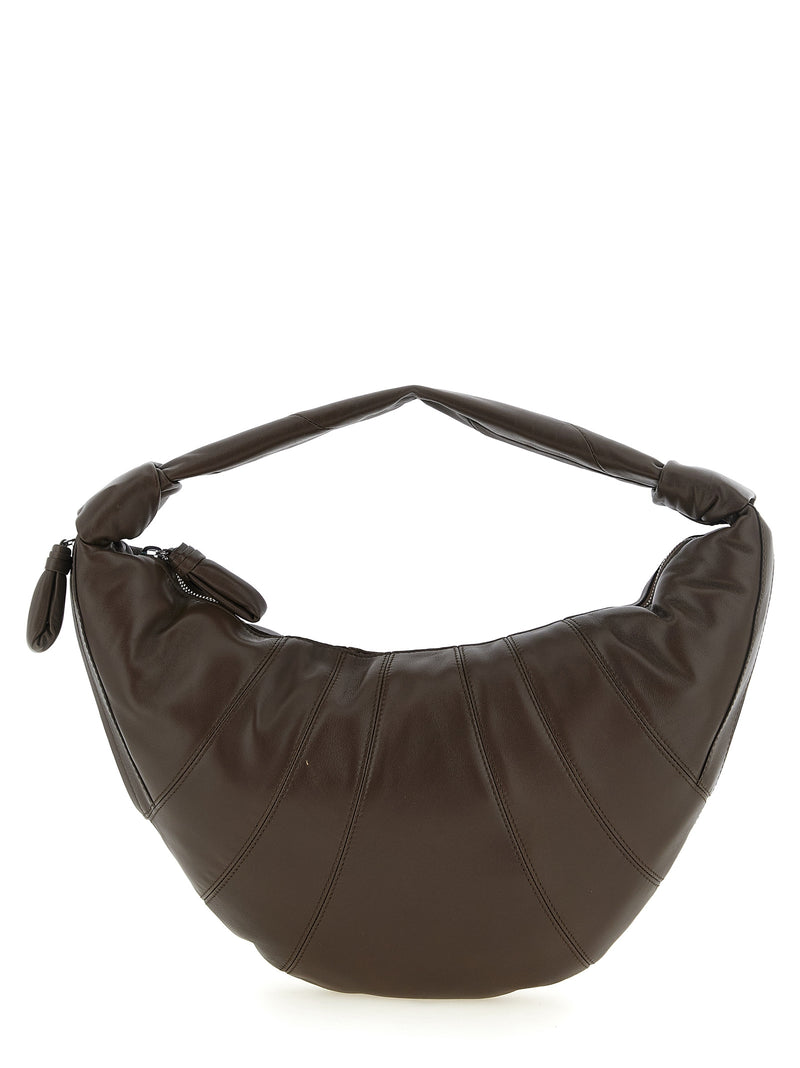 Sac bandoulière Lemaire en cuir d'agneau marron