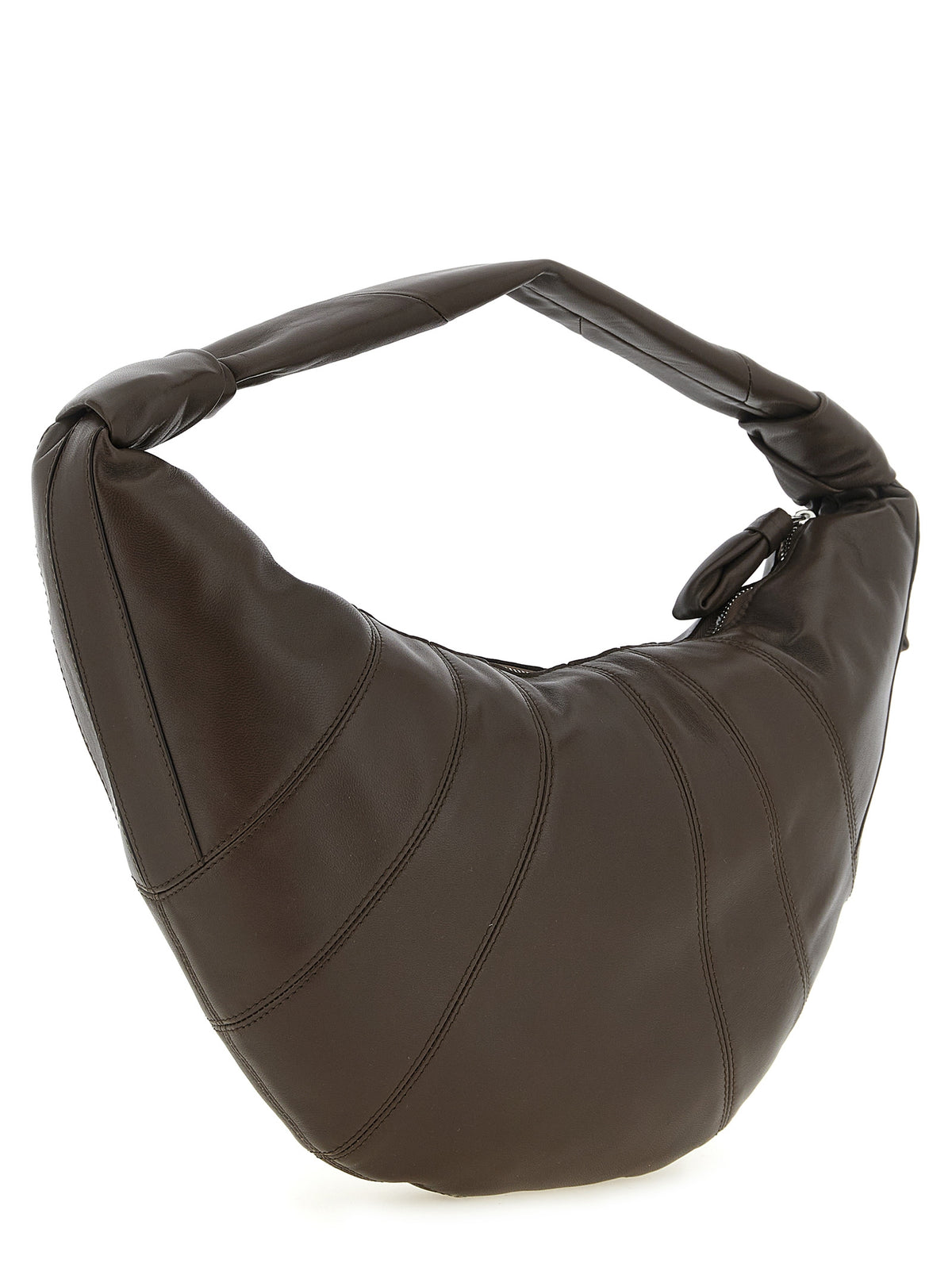Sac bandoulière Lemaire en cuir d'agneau marron