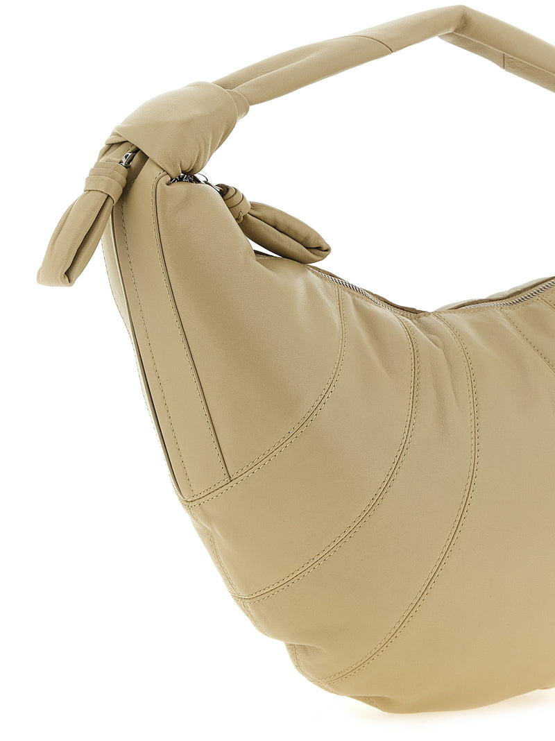 Sac bandoulière Lemaire en cuir d'agneau beige