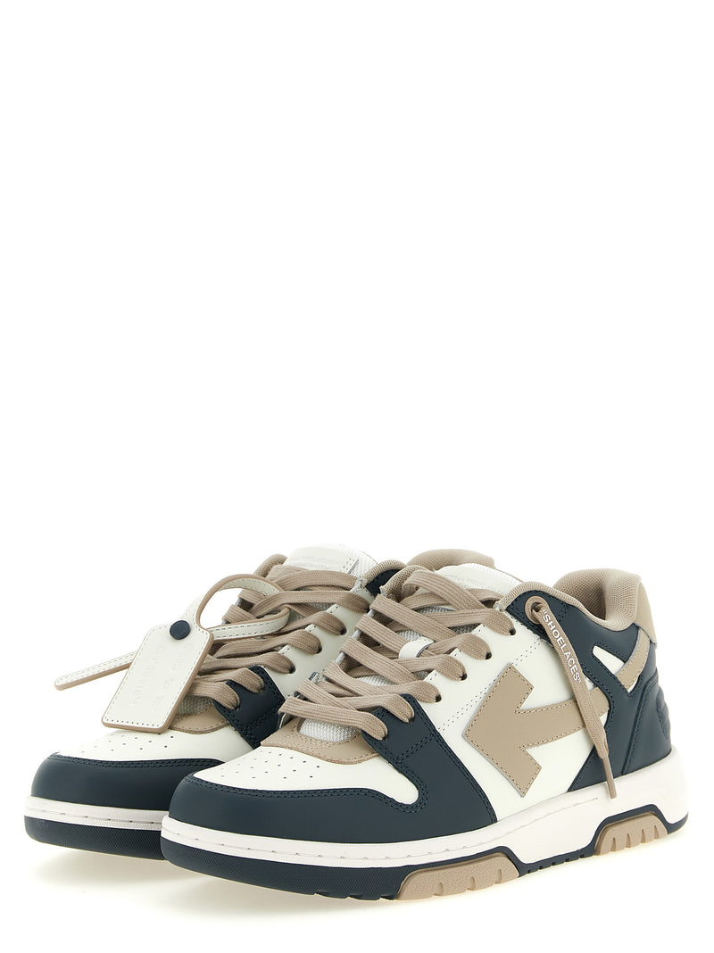 Baskets basses Off-White multicolores en cuir de vachette
