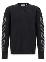 Cardigan en laine gris Off-White