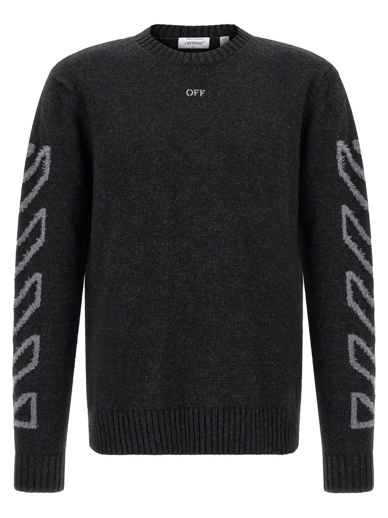 Cardigan en laine gris Off-White