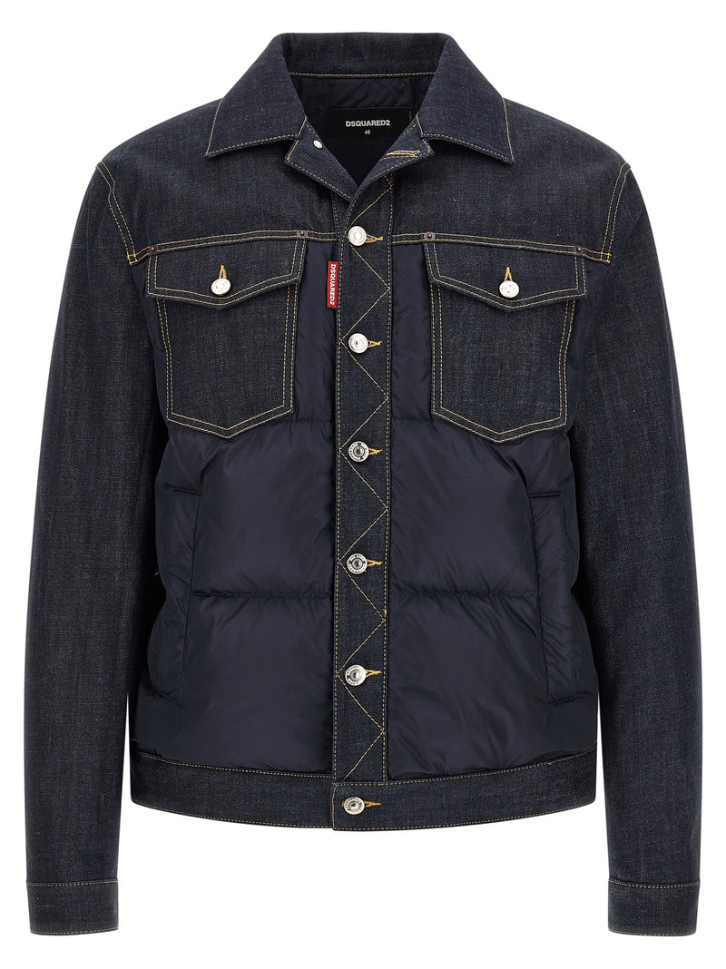 Veste en jean en coton bleu Dsquared²