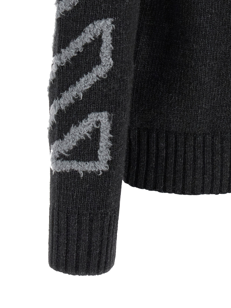 Cardigan en laine gris Off-White
