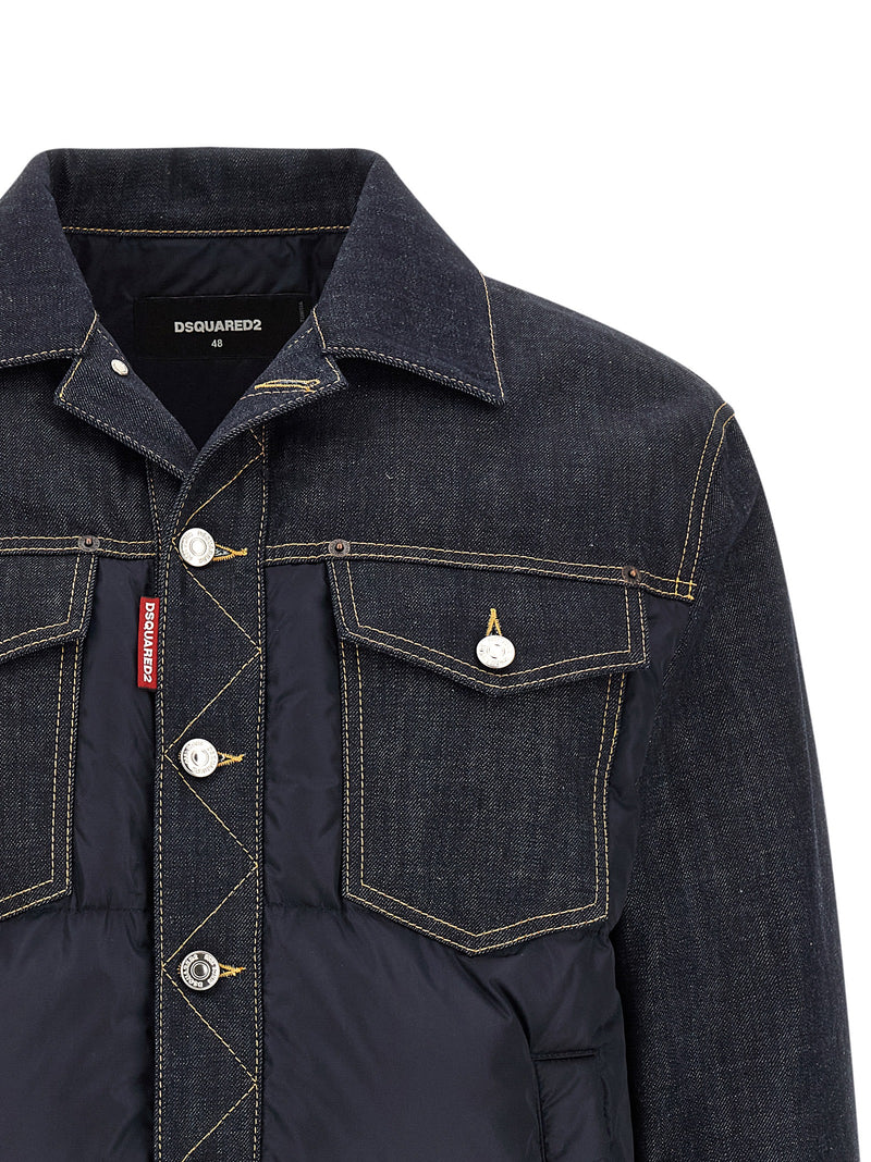 Veste en jean en coton bleu Dsquared²