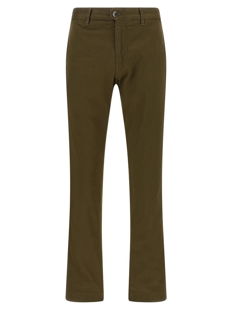 Pantalon décontracté bicolore en coton Incotex