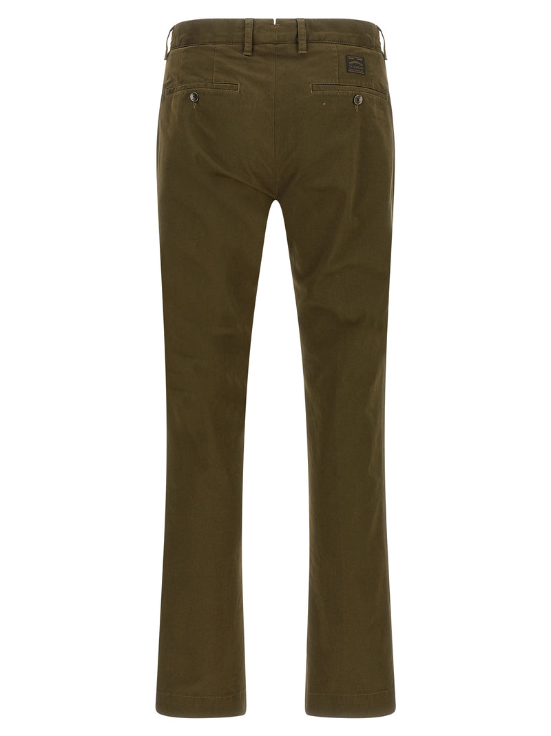 Pantalon décontracté bicolore en coton Incotex