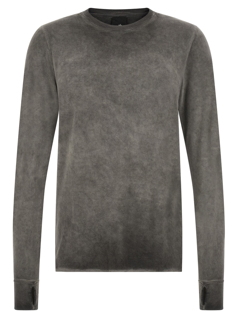 T-shirt Thom Krom en viscose gris