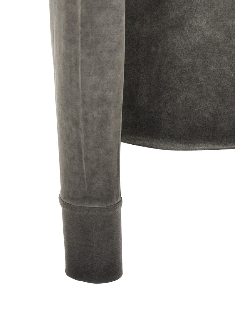 T-shirt Thom Krom en viscose gris