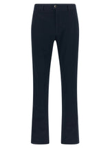 Pantalon décontracté Incotex en coton bleu