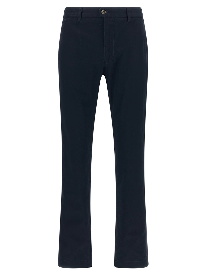 Pantalon décontracté Incotex en coton bleu