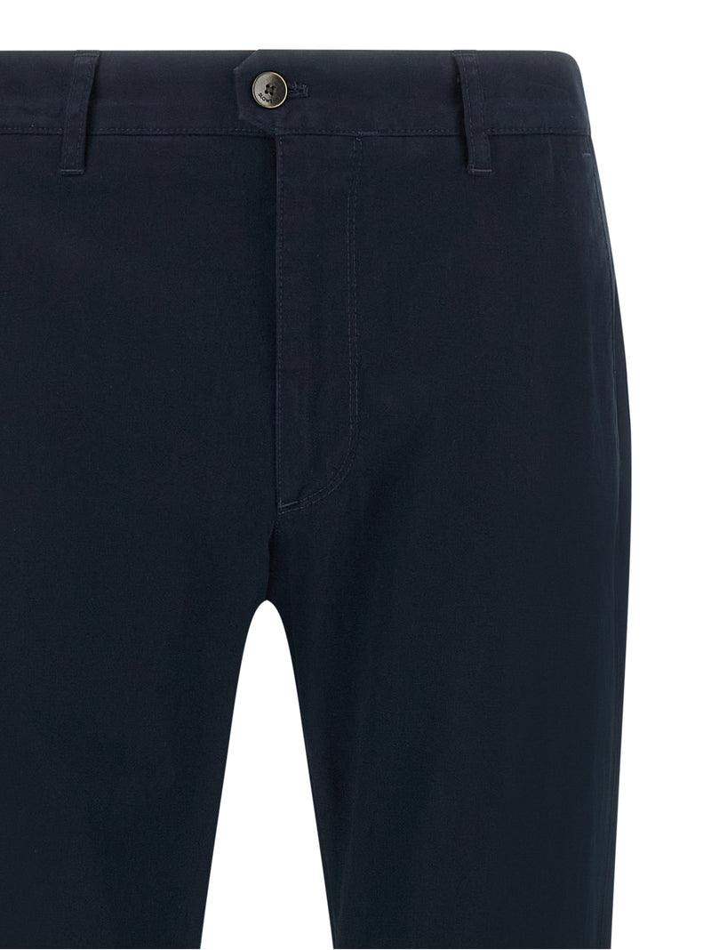 Pantalon décontracté Incotex en coton bleu