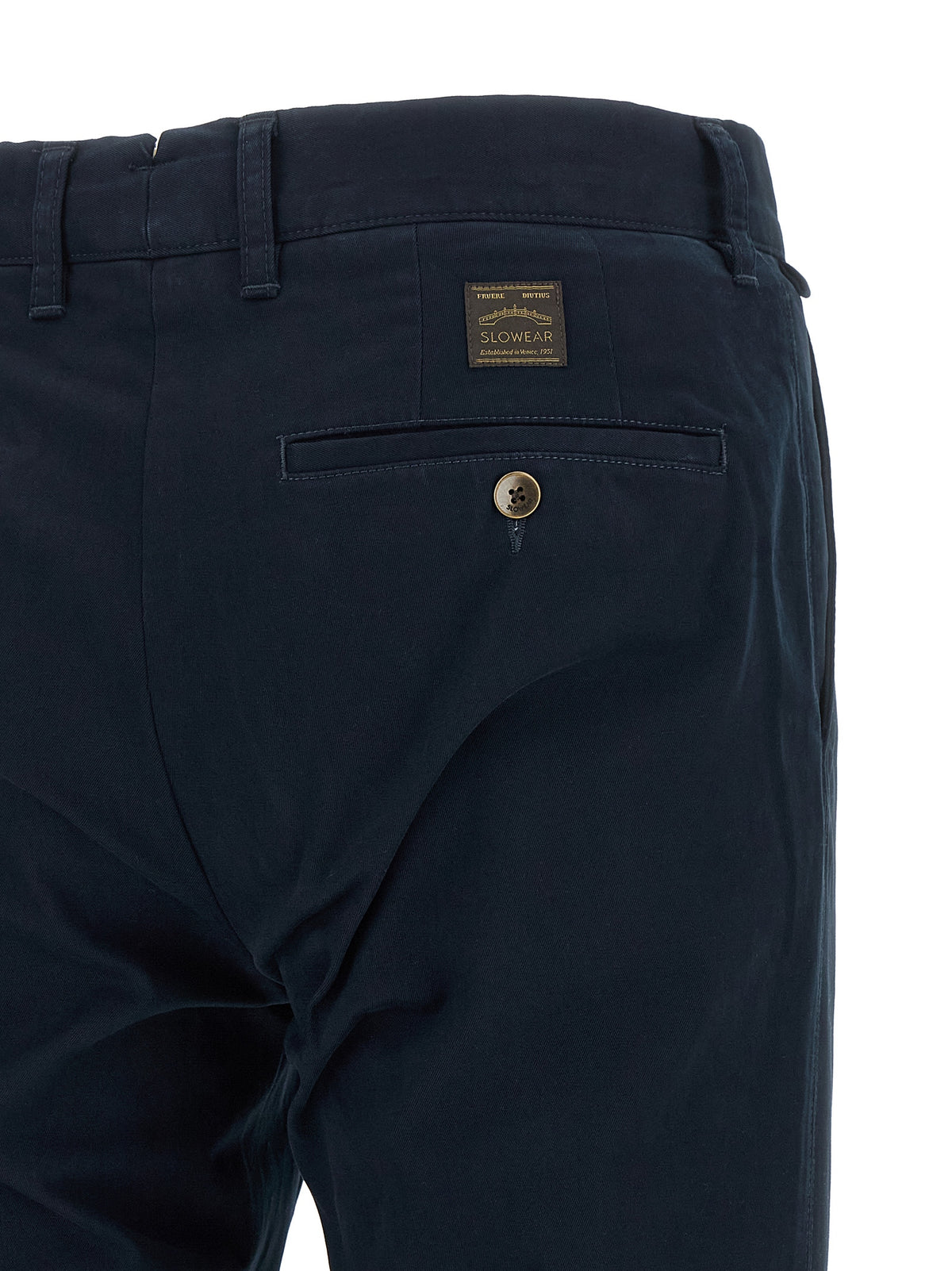 Pantalon décontracté Incotex en coton bleu