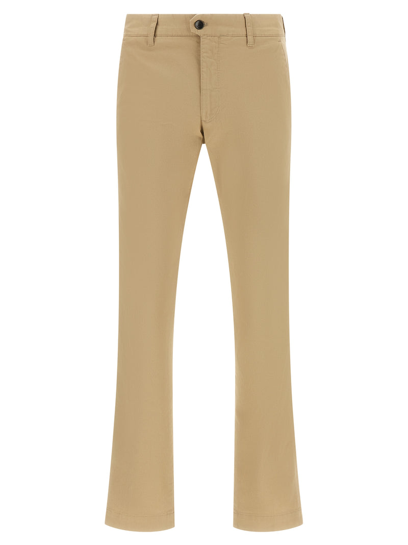 Pantalon chino Incotex en coton beige