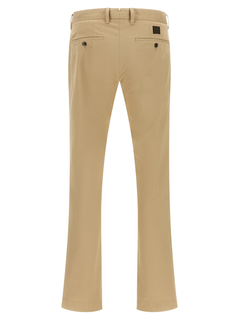 Pantalon chino Incotex en coton beige