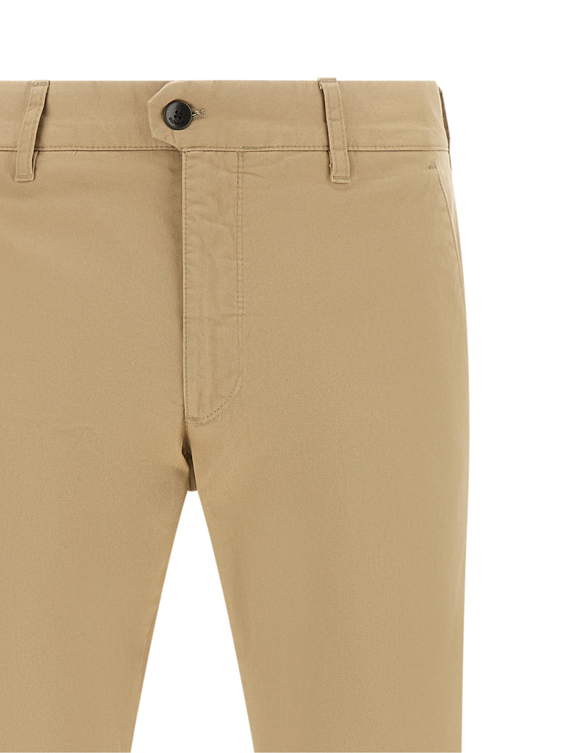 Pantalon chino Incotex en coton beige