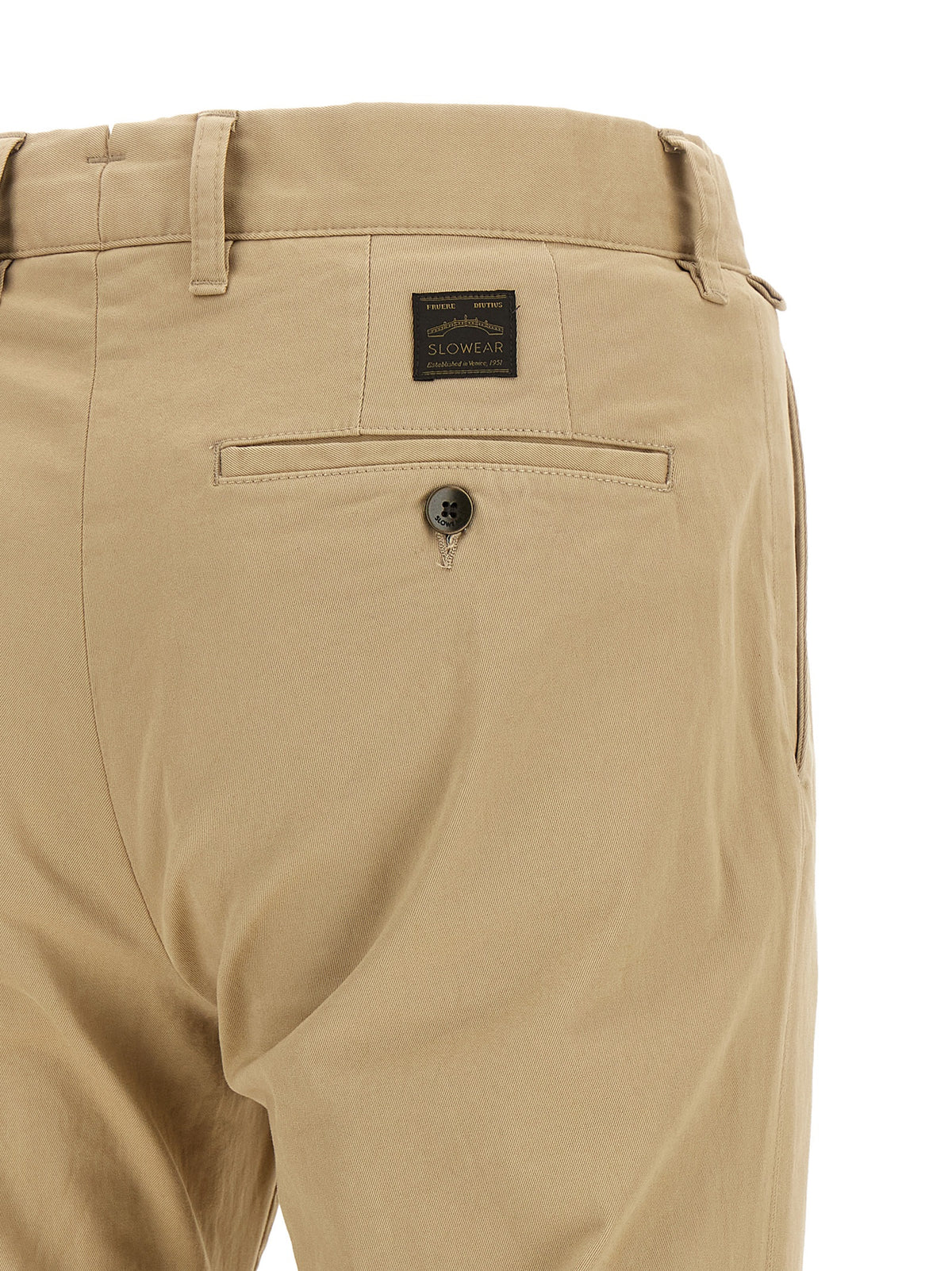 Pantalon chino Incotex en coton beige