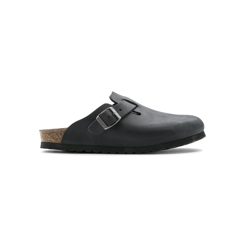 Mules Birkenstock noires en matière synthétique