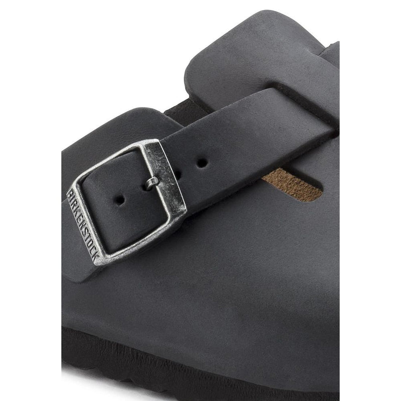Mules Birkenstock noires en matière synthétique
