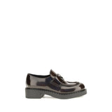 Mocassins Prada Bos Taurus en cuir de veau marron