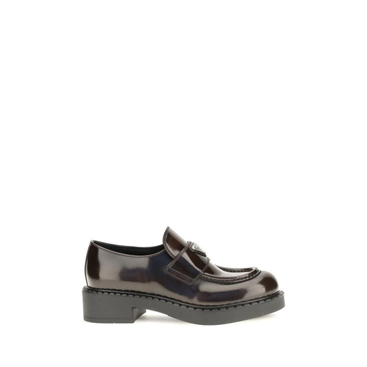 Mocassins Prada Bos Taurus en cuir de veau marron