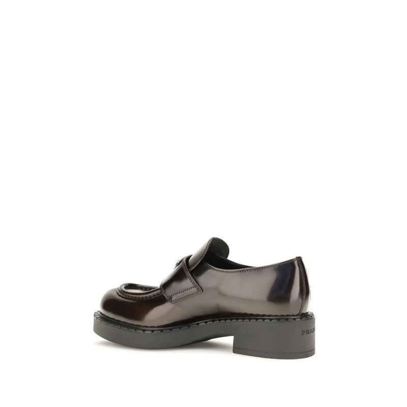 Mocassins Prada Bos Taurus en cuir de veau marron