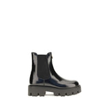 Bottes Chelsea Prada en cuir de veau noir Bos Taurus