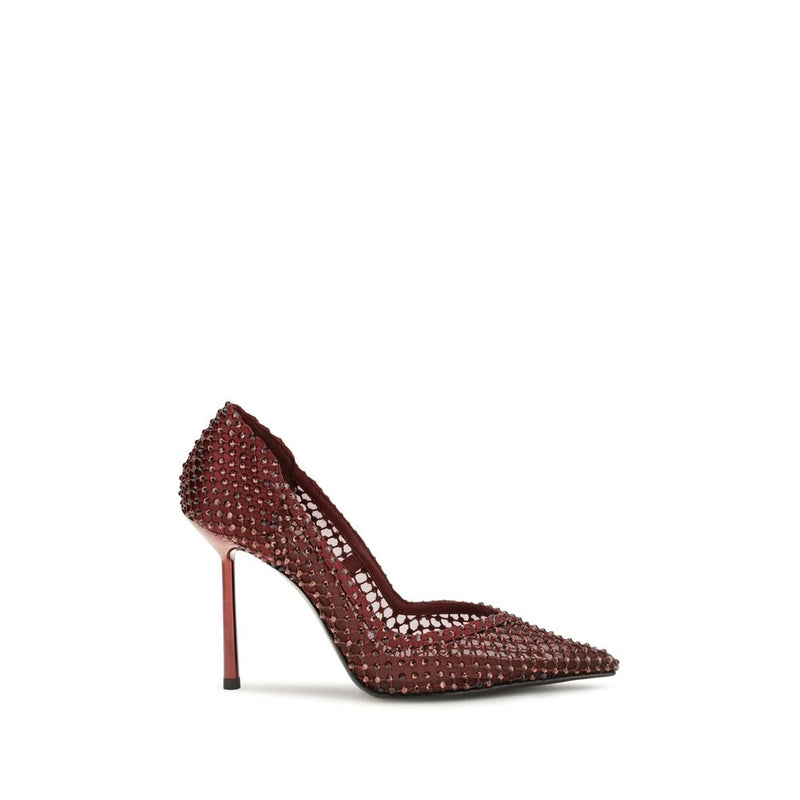 LE SILLA Escarpins à talons hauts et cristaux multicolores