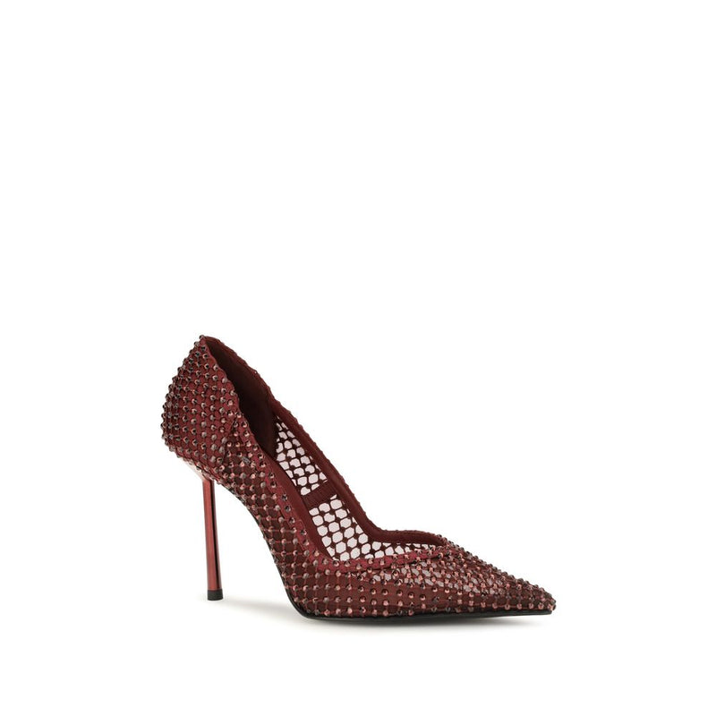 LE SILLA Escarpins à talons hauts et cristaux multicolores