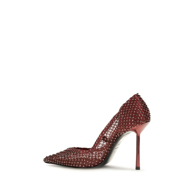 LE SILLA Escarpins à talons hauts et cristaux multicolores