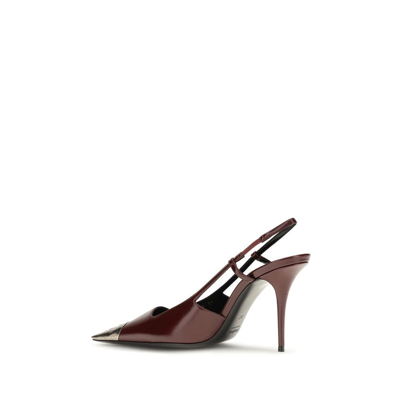 Escarpins à talons hauts Saint Laurent en cuir de veau bordeaux