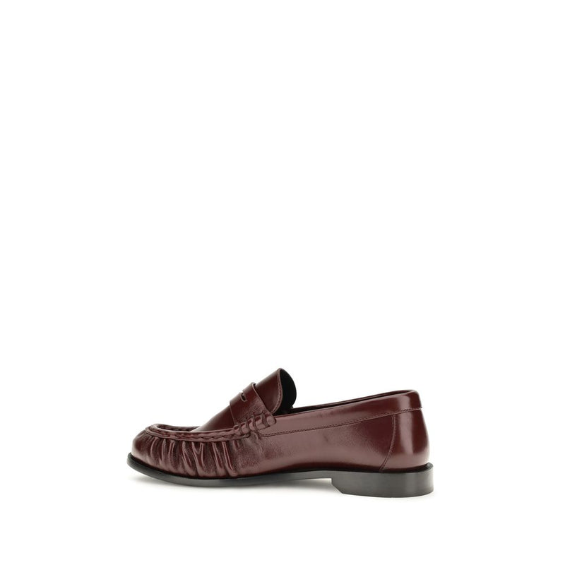 Mocassins Saint Laurent Bordeaux en agneau Ovis Aries Aries