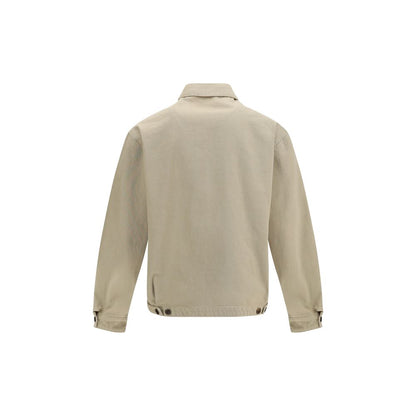 Veste en jean en coton beige Prada