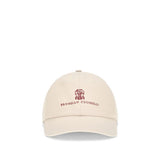 Casquette Brunello Cucinelli en coton beige (casquette de baseball)