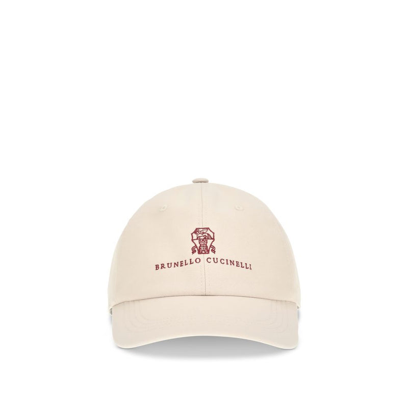 Casquette Brunello Cucinelli en coton beige (casquette de baseball)