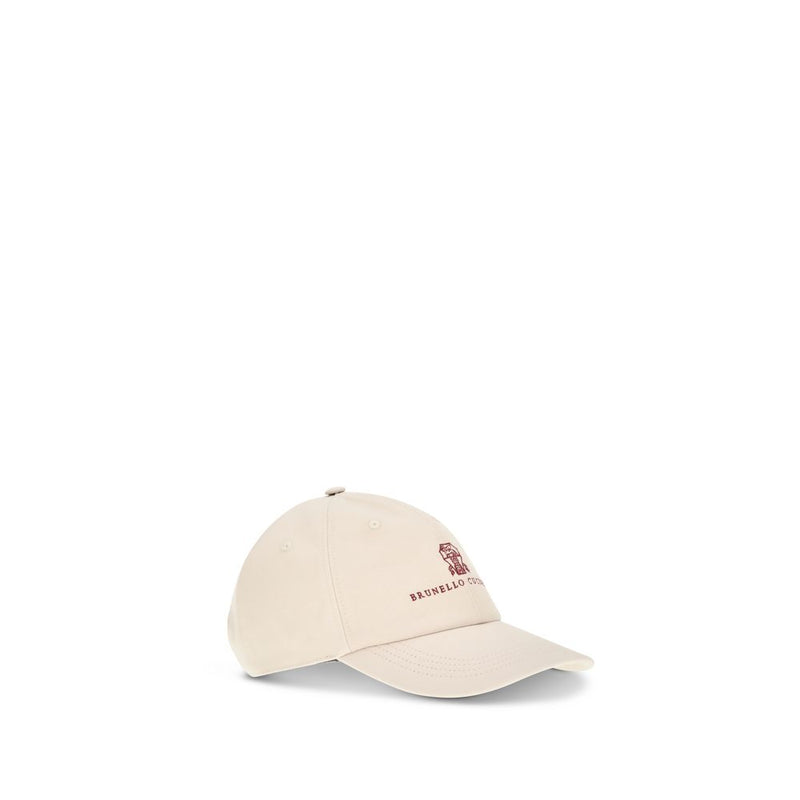 Casquette Brunello Cucinelli en coton beige (casquette de baseball)