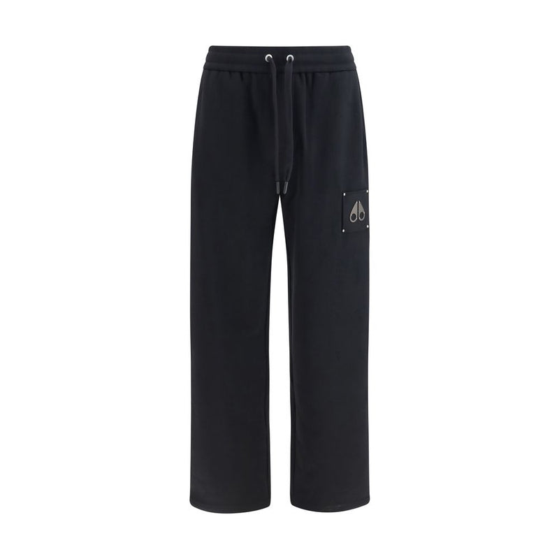 Pantalon décontracté en coton noir Moose Knuckles