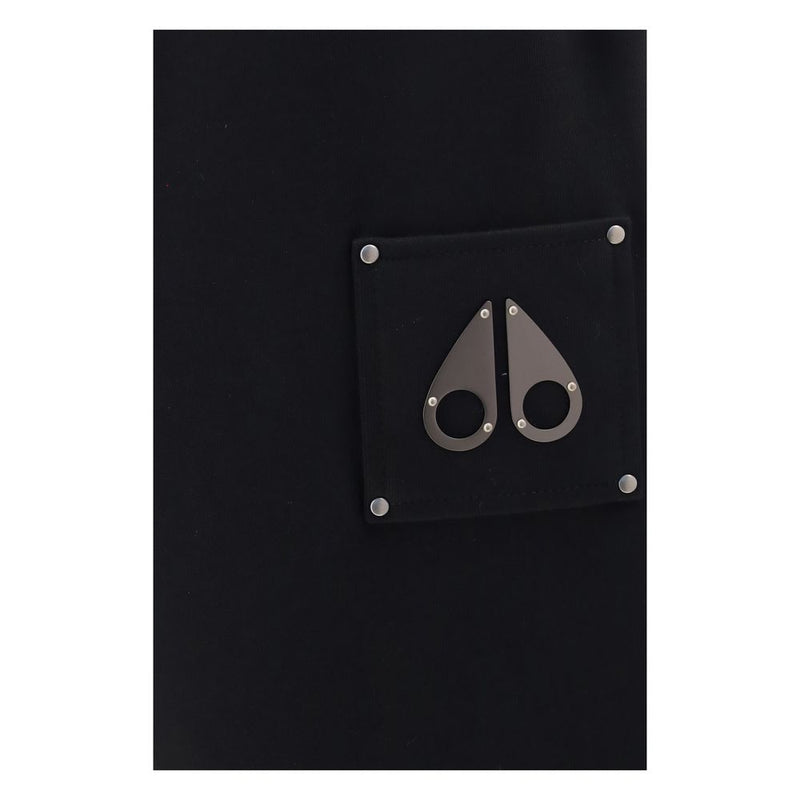 Pantalon décontracté en coton noir Moose Knuckles