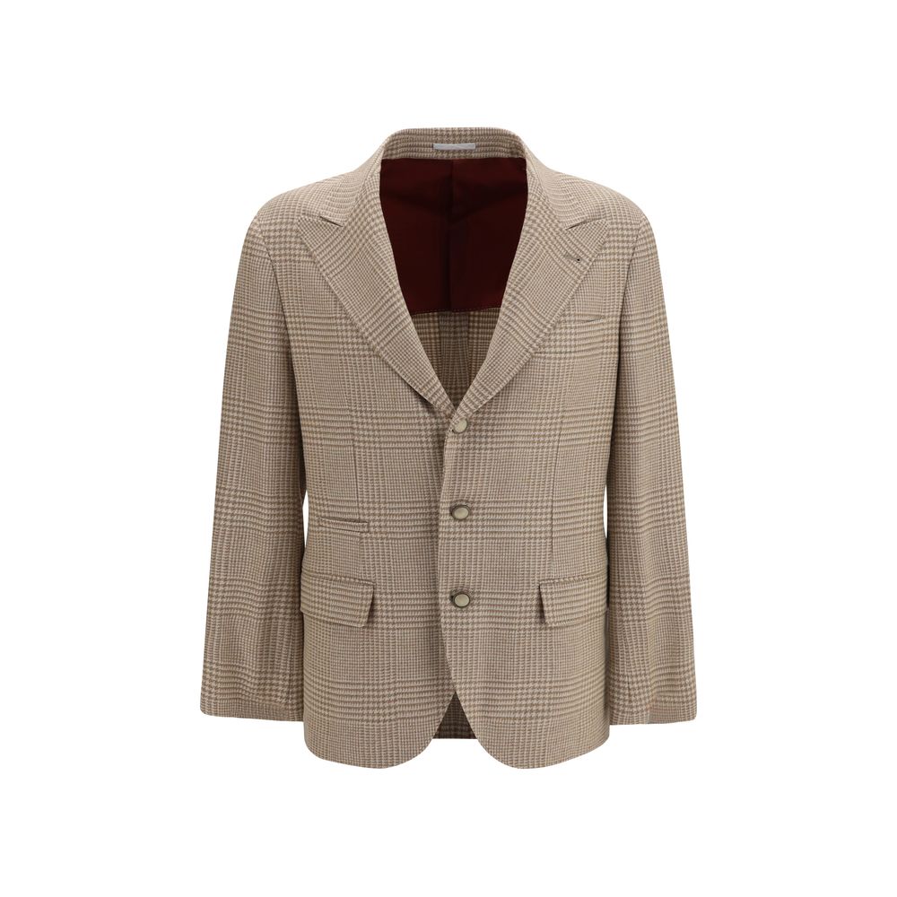 Brunello Cucinelli Blazer en coton beige