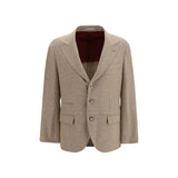 Brunello Cucinelli Blazer en coton beige