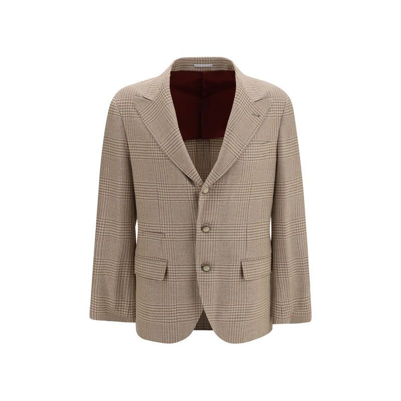 Brunello Cucinelli Blazer en coton beige
