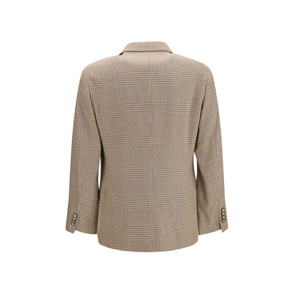 Brunello Cucinelli Blazer en coton beige